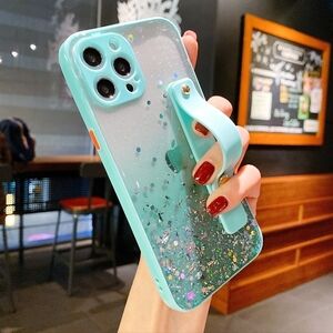 iPhone 13 Case iPhone 13 Pro Case iPhone 13 Pro Max Case Glitter Wrist Strap